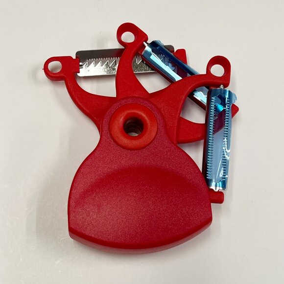 Kuhn Rikon 3-in-1 Peeler serrated, straight, or julienne NEW NEON COLORS - Picture 5 of 9